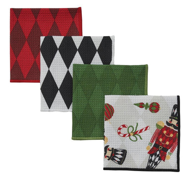 Nutcracker Dishcloth Set 4 - Park Designs - The Fox Decor
